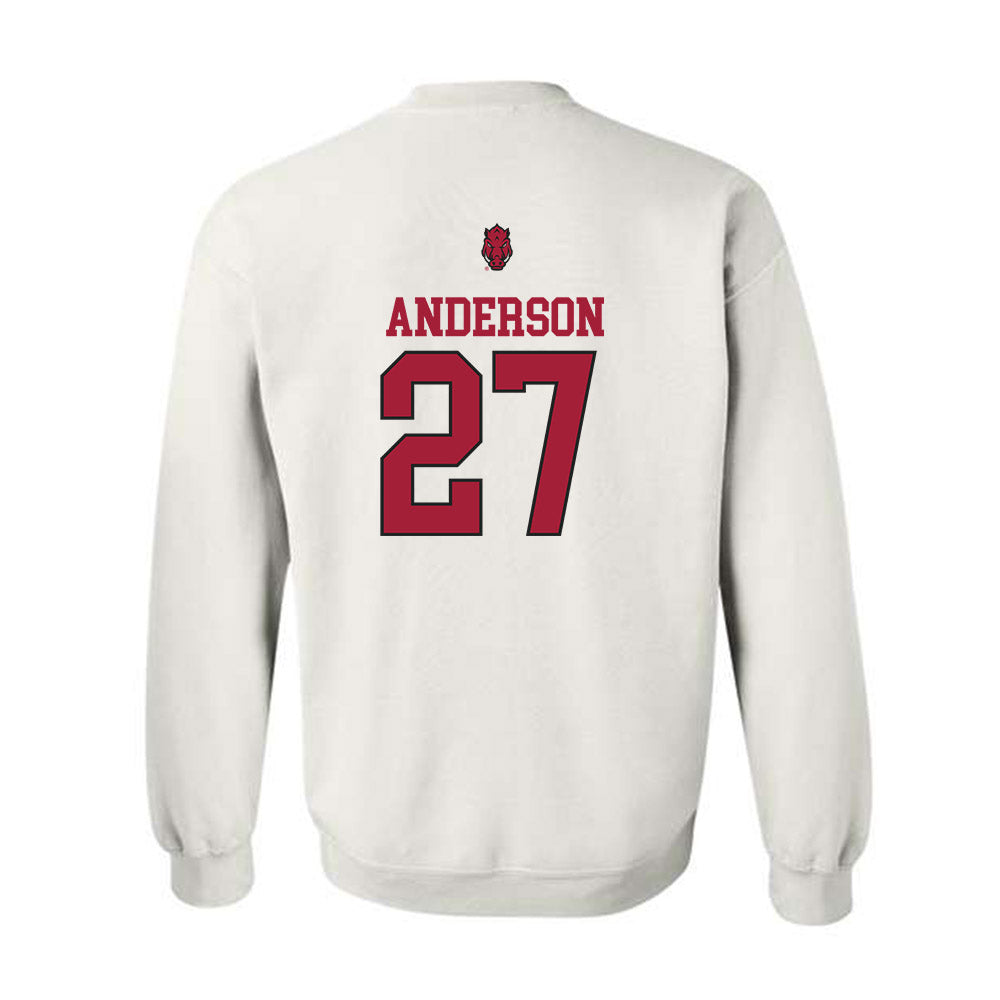 Arkansas - NCAA Women's Soccer : Dejionee Anderson - Classic Shersey Crewneck Sweatshirt-1