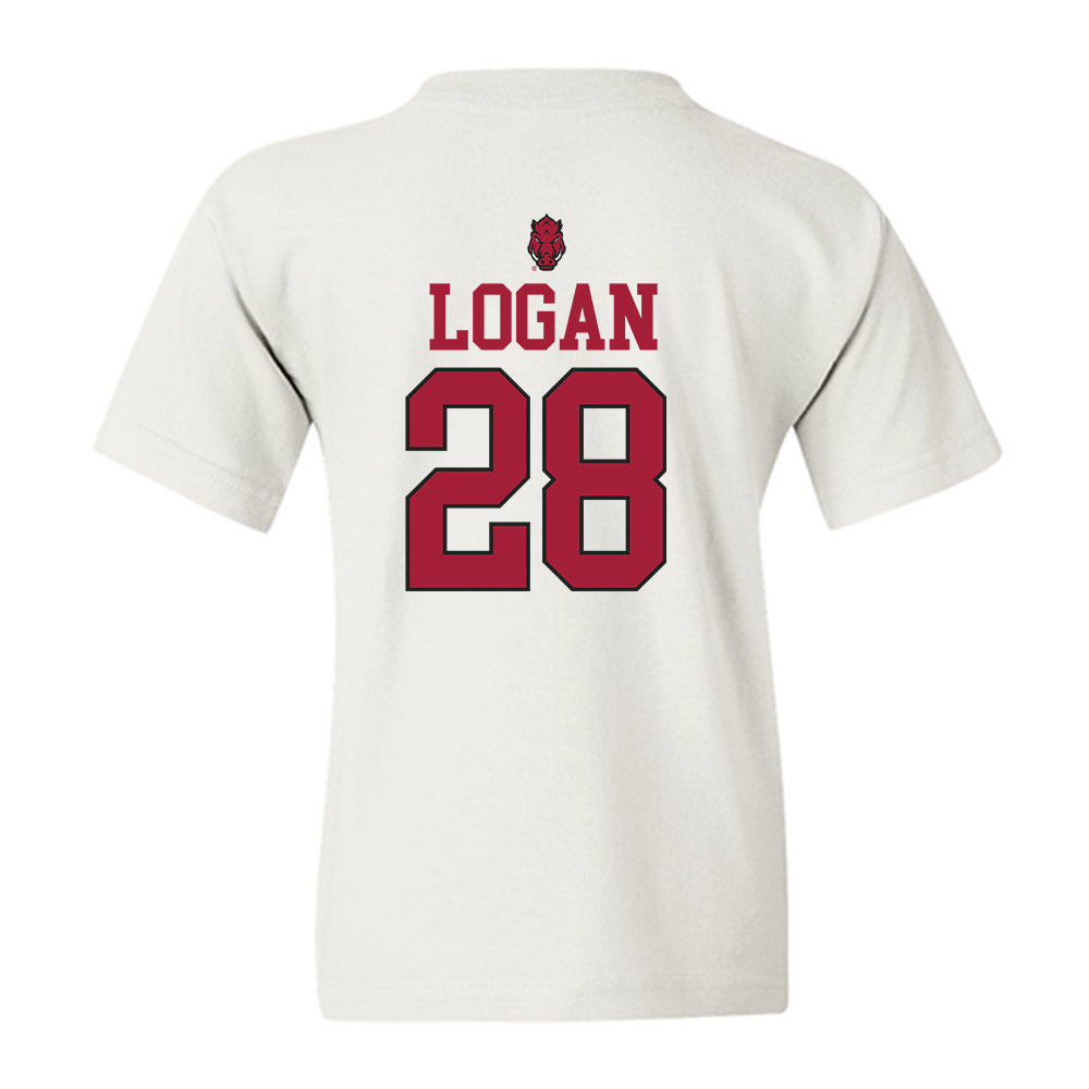 Arkansas - NCAA Football : Justin Logan - Classic Shersey Youth T-Shirt-1