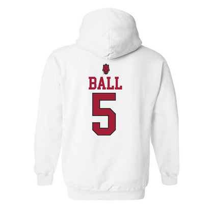 Arkansas - NCAA Football : Cameron Ball - Classic Shersey Hooded Sweatshirt-1
