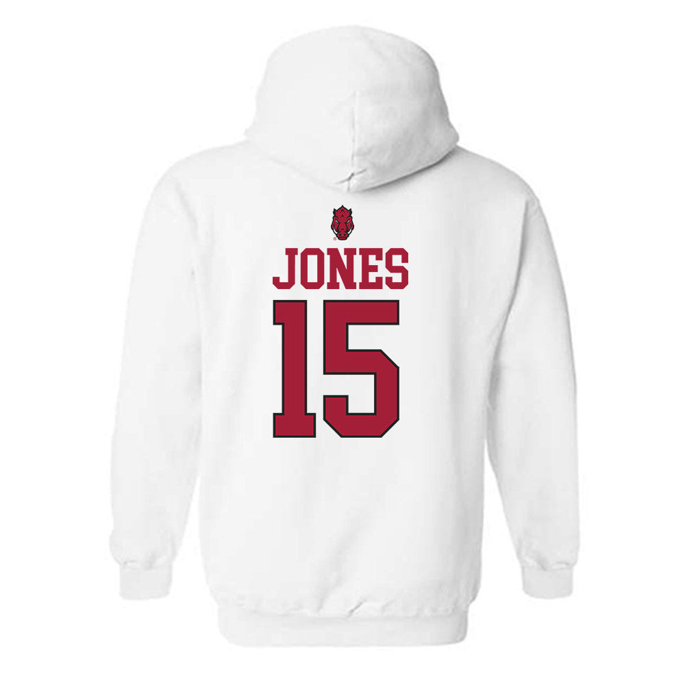 Arkansas - NCAA Women's Soccer : Sabrina Jones - Classic Shersey Hooded Sweatshirt-1