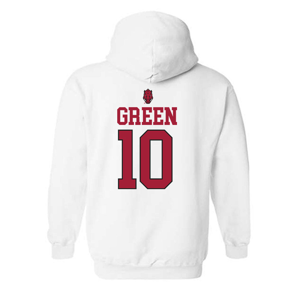 Arkansas - NCAA Football : Taylen Green - Classic Shersey Hooded Sweatshirt-1