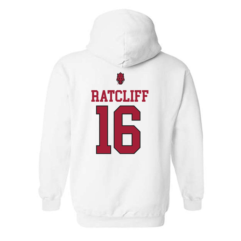 Arkansas - NCAA Softball : Carlee Ratcliff - Classic Shersey Hooded Sweatshirt-1