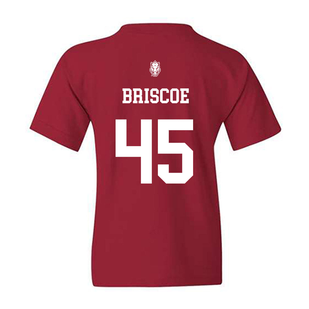 Arkansas - NCAA Baseball : Tye Briscoe - Classic Shersey Youth T-Shirt-1
