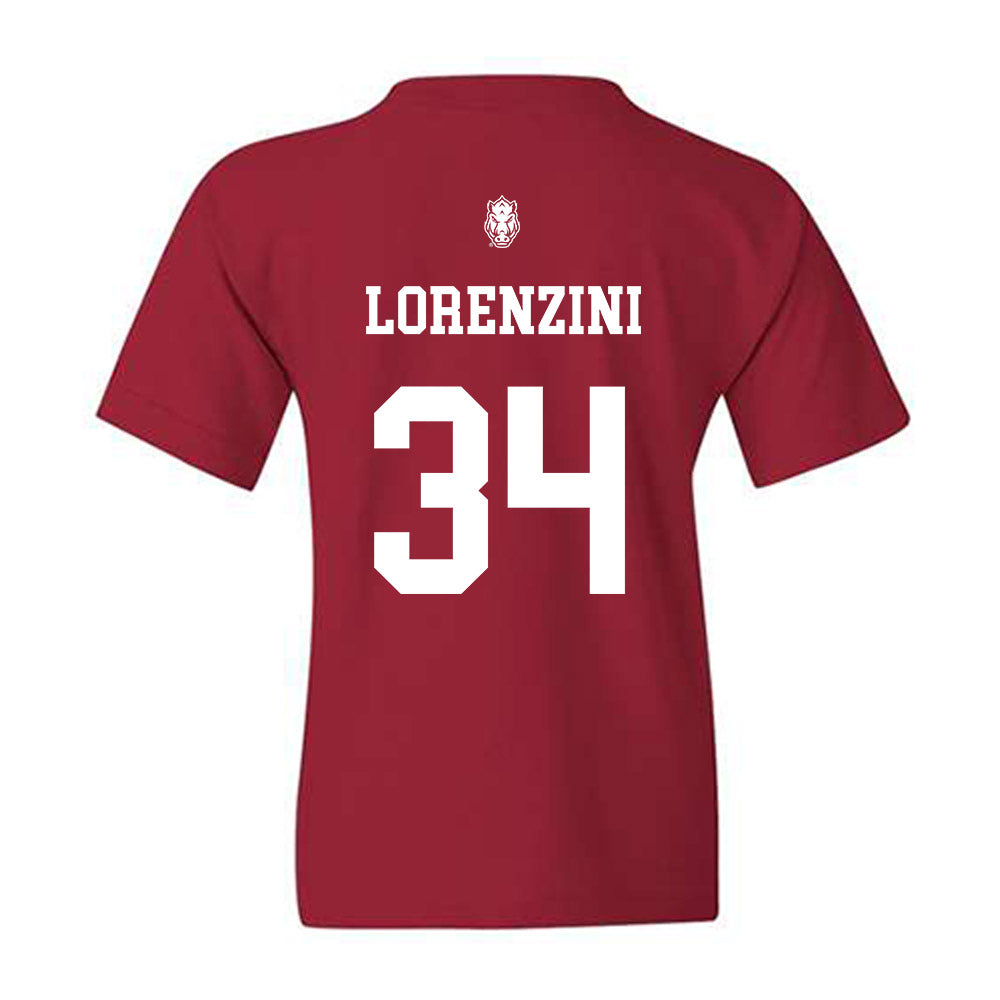 Arkansas - NCAA Baseball : Joey Lorenzini - Classic Shersey Youth T-Shirt-1