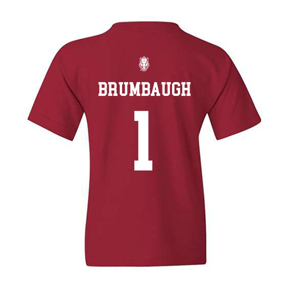 Arkansas - NCAA Baseball : Carson Brumbaugh - Classic Shersey Youth T-Shirt-1