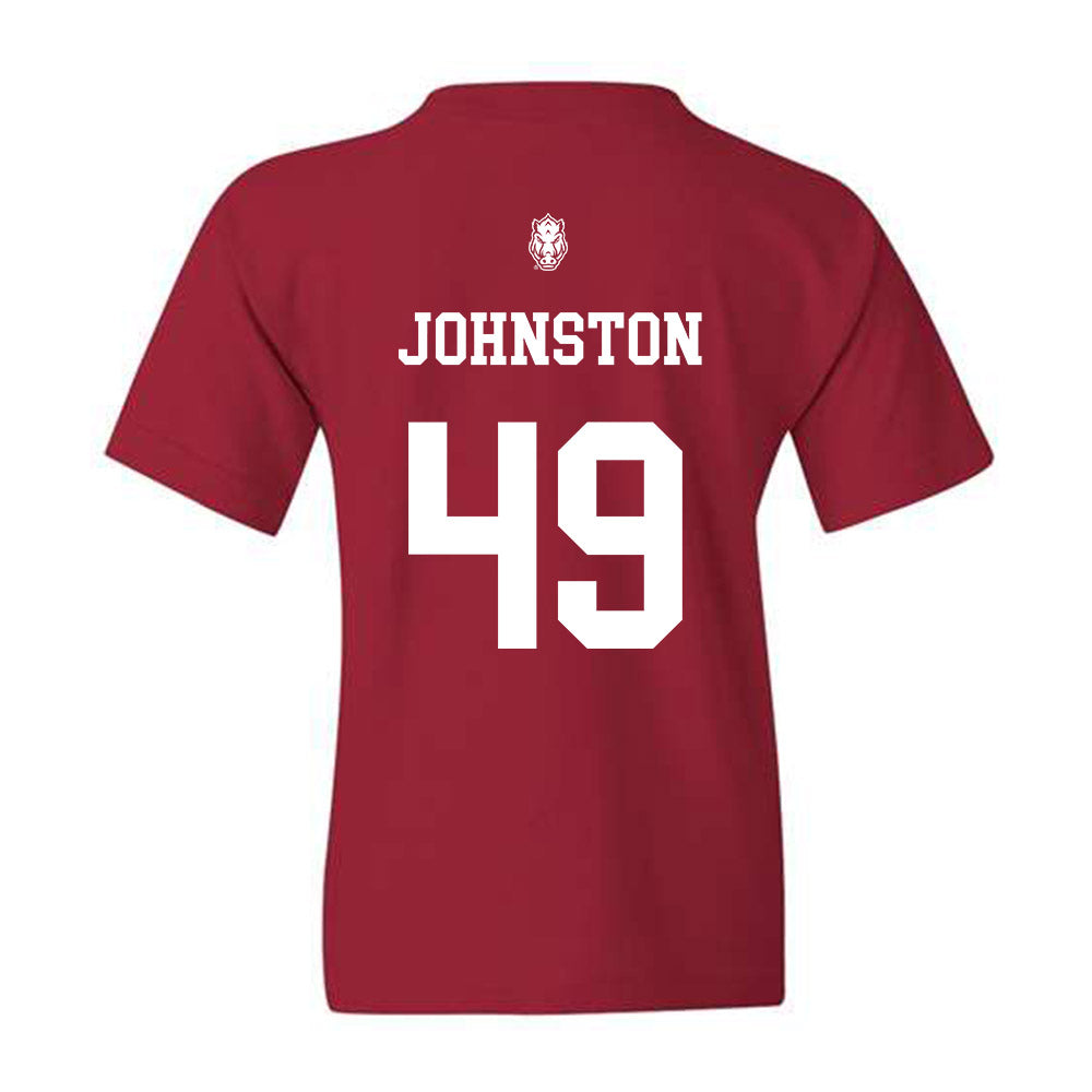 Arkansas - NCAA Football : Luke Johnston - Youth T-Shirt