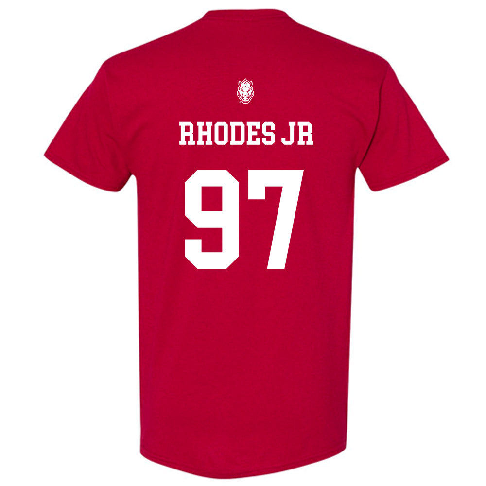 Arkansas - NCAA Football : Quincy Rhodes Jr - Classic Shersey T-Shirt-1