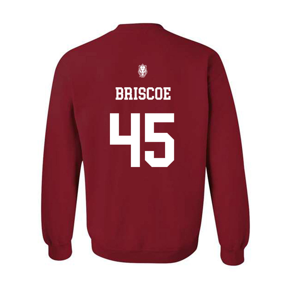 Arkansas - NCAA Baseball : Tye Briscoe - Classic Shersey Crewneck Sweatshirt-1