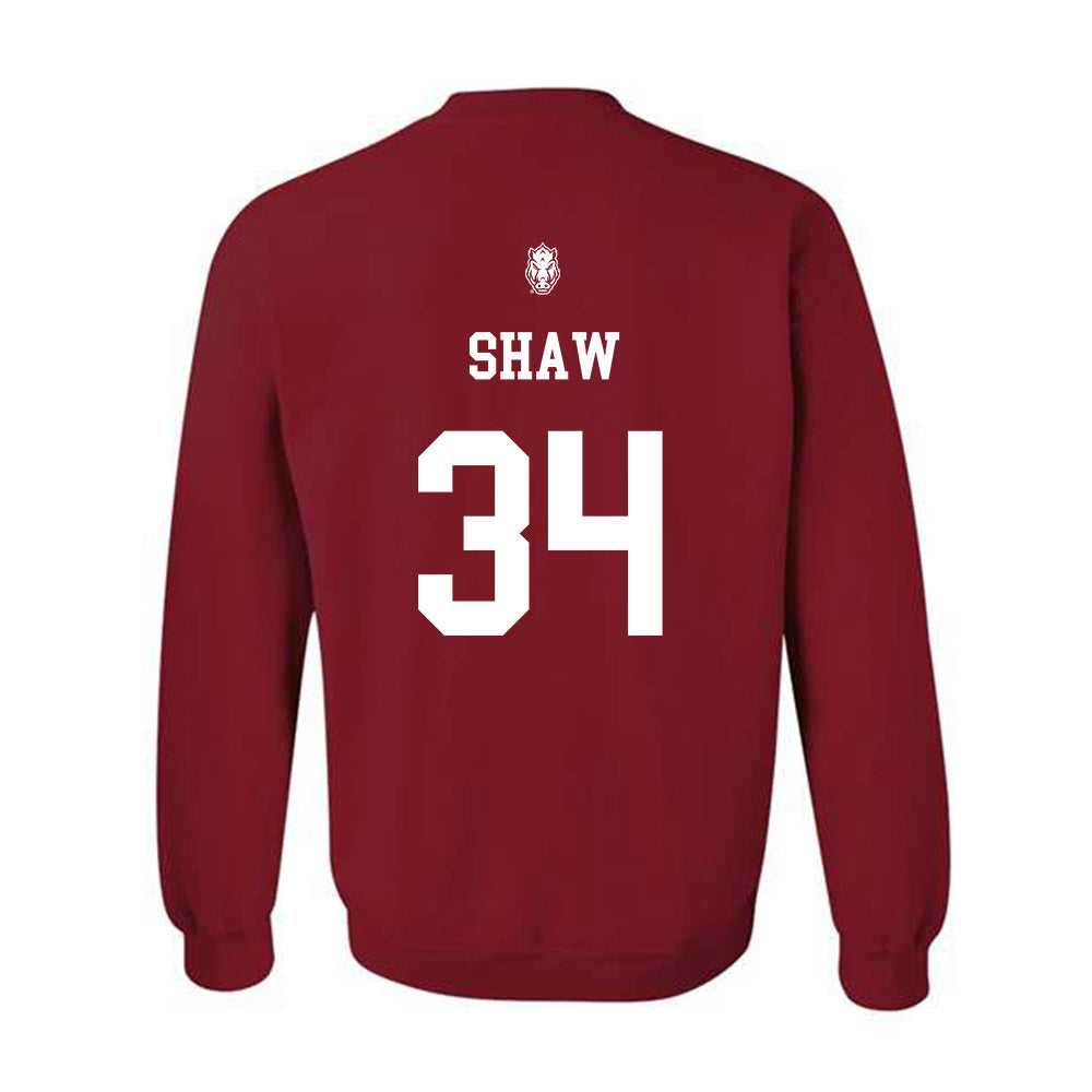 Arkansas - NCAA Football : Jabrae Shaw - Classic Shersey Crewneck Sweatshirt-1
