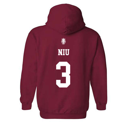 Arkansas - NCAA Women's Volleyball : Livia Niu - Classic Shersey Hooded Sweatshirt-1