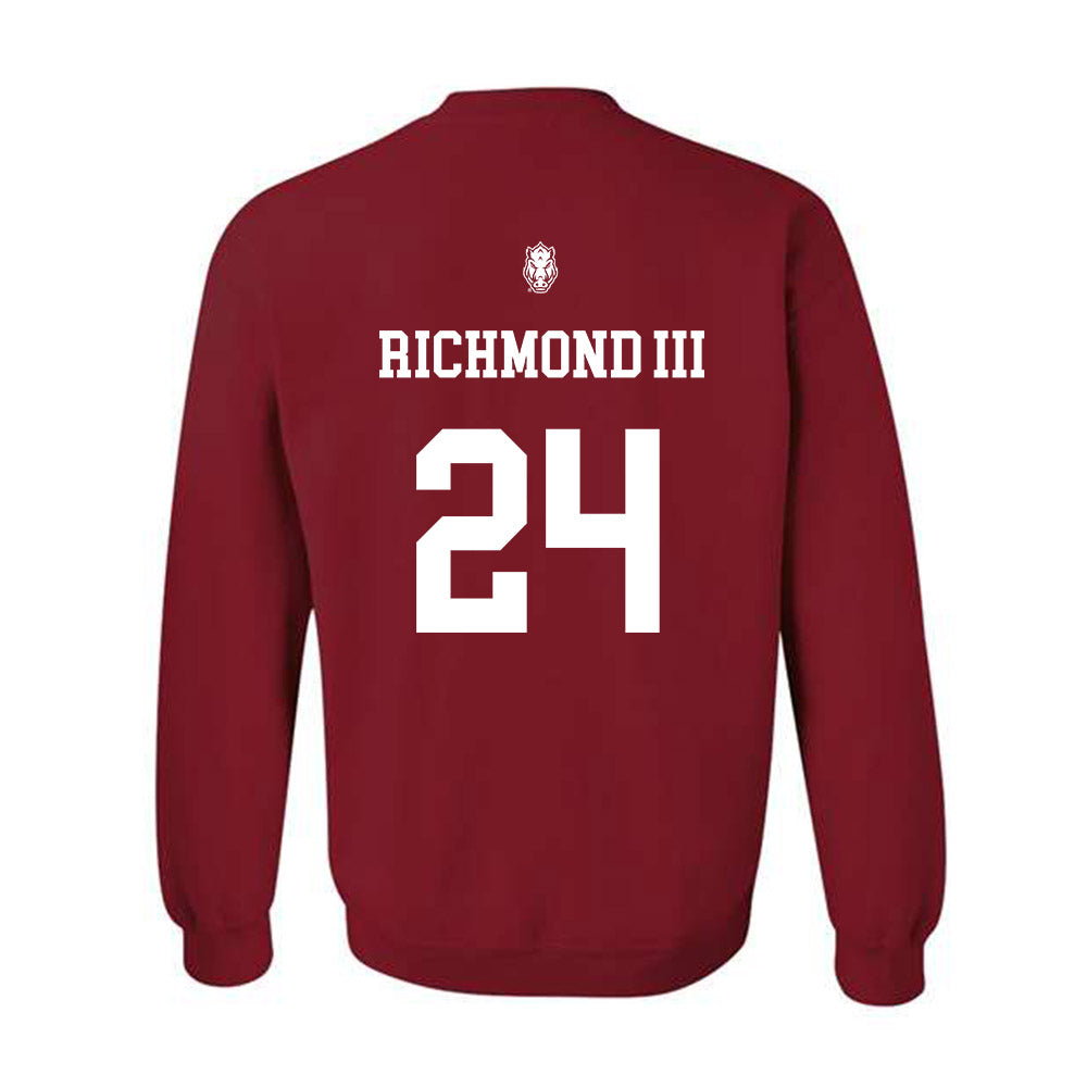 Arkansas - NCAA Men's Basketball : Billy Richmond III - Classic Shersey Crewneck Sweatshirt-1