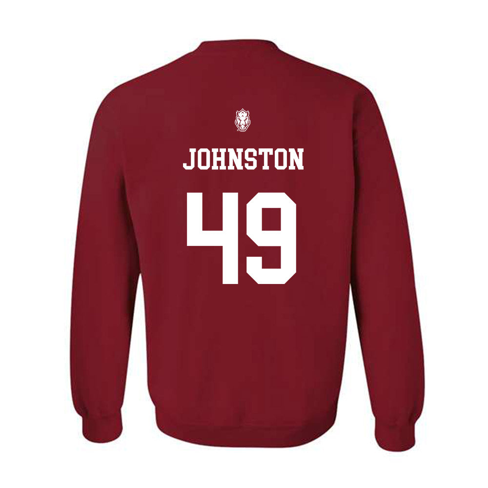 Arkansas - NCAA Football : Luke Johnston - Crewneck Sweatshirt