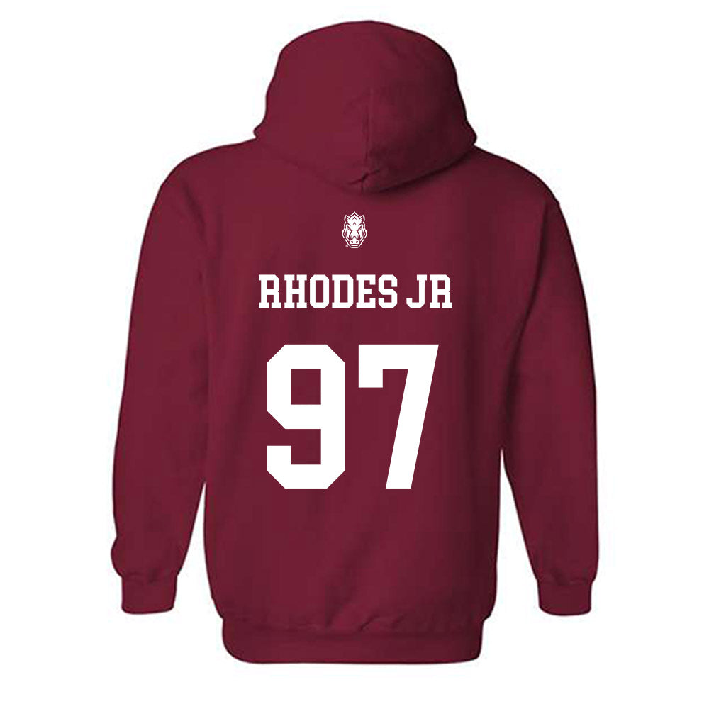 Arkansas - NCAA Football : Quincy Rhodes Jr - Classic Shersey Hooded Sweatshirt-1