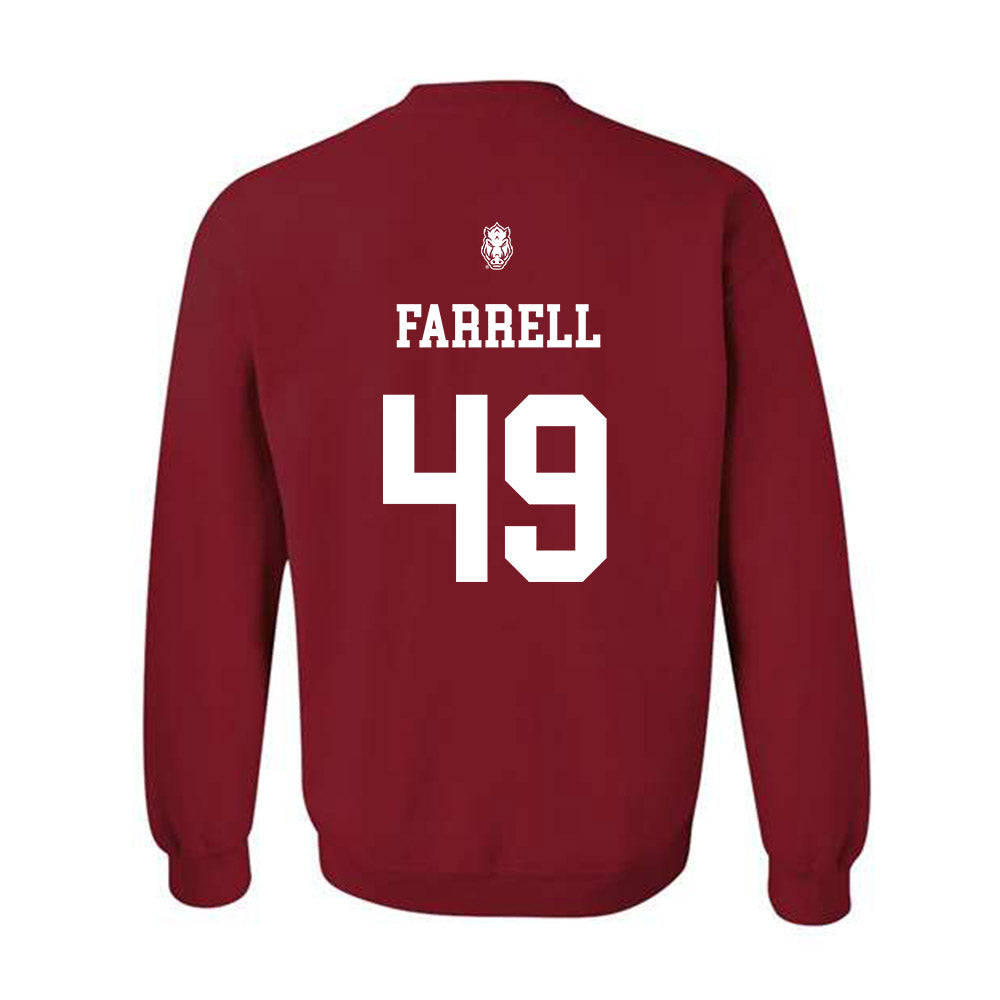 Arkansas - NCAA Baseball : Jackson Farrell - Classic Shersey Crewneck Sweatshirt
