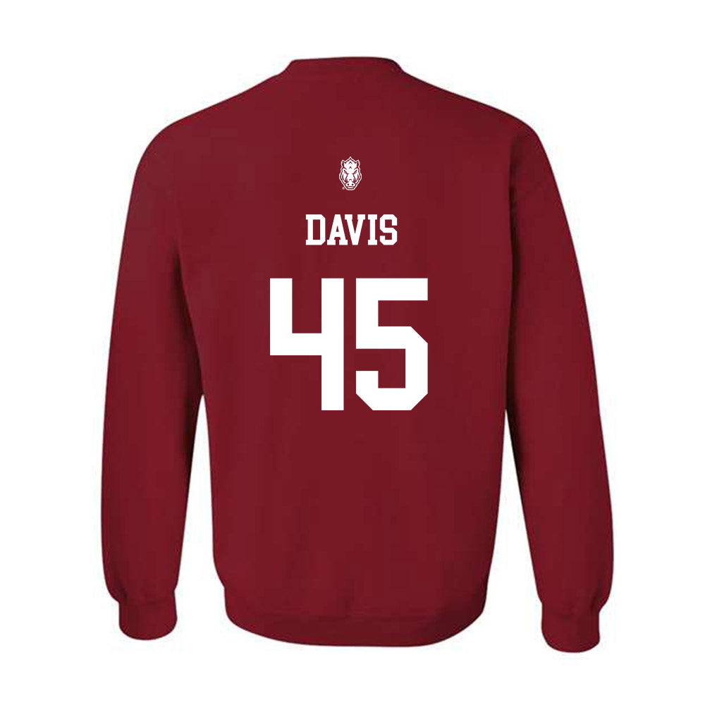 Arkansas - NCAA Football : Preston Davis - Classic Shersey Crewneck Sweatshirt