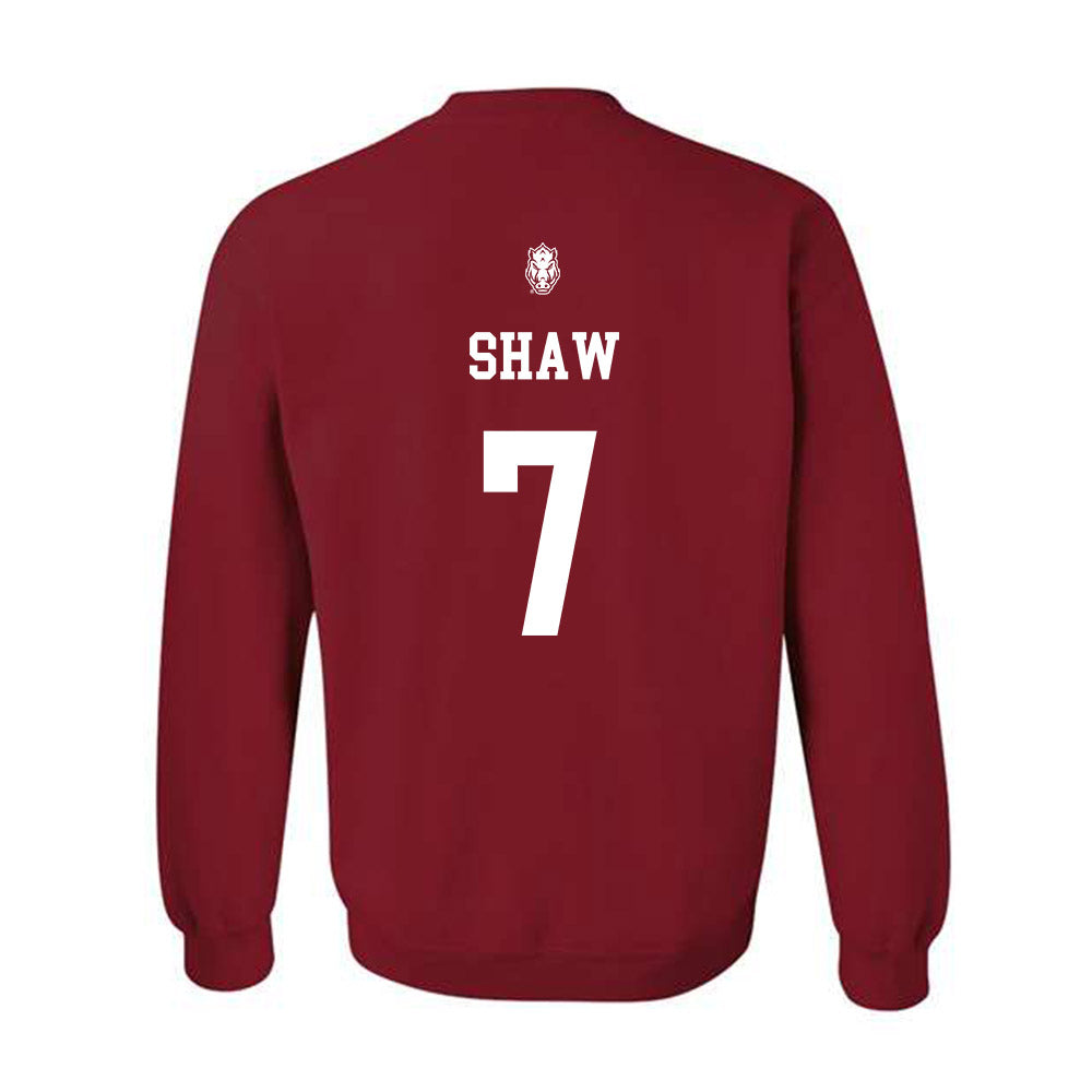 Arkansas - NCAA Football : Bradley Shaw - Classic Shersey Crewneck Sweatshirt-1