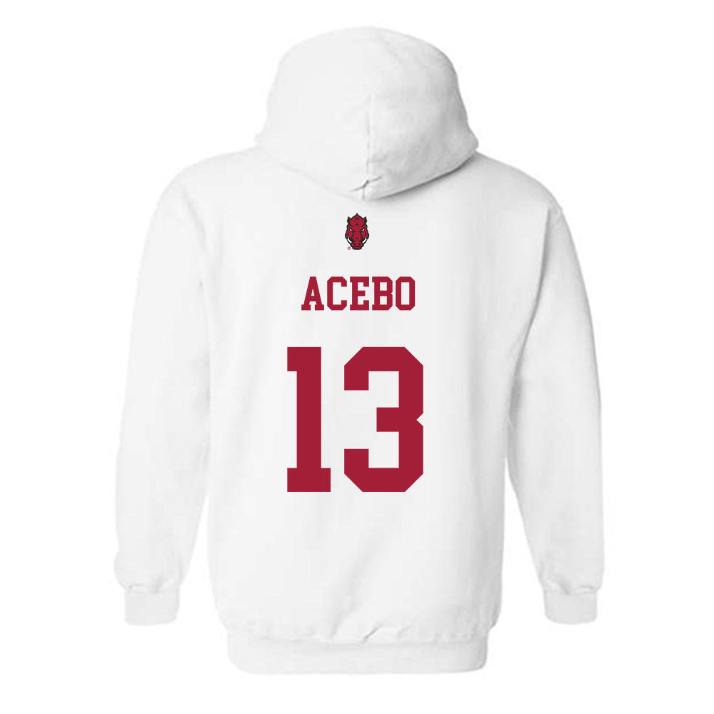 Arkansas - NCAA Football : Rykar Acebo - Sports Shersey Hooded Sweatshirt