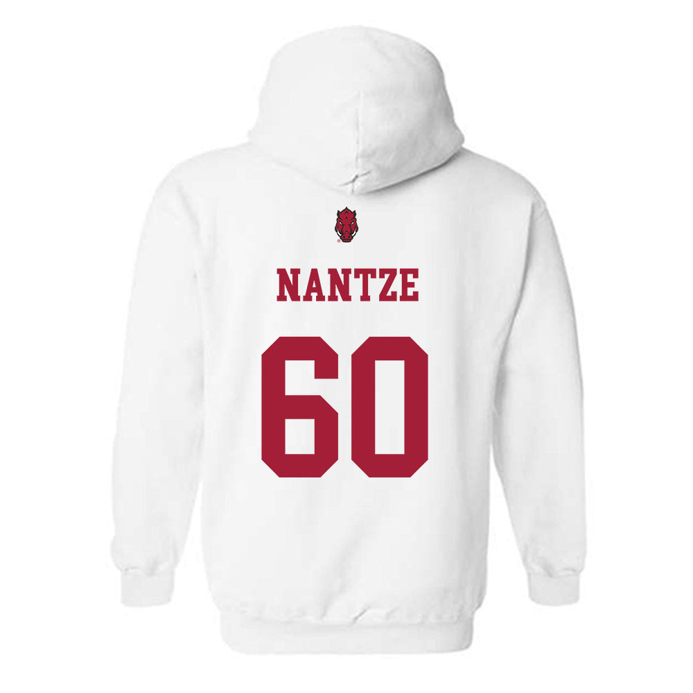 Arkansas - NCAA Football : Jonas Nantze - Sports Shersey Hooded Sweatshirt