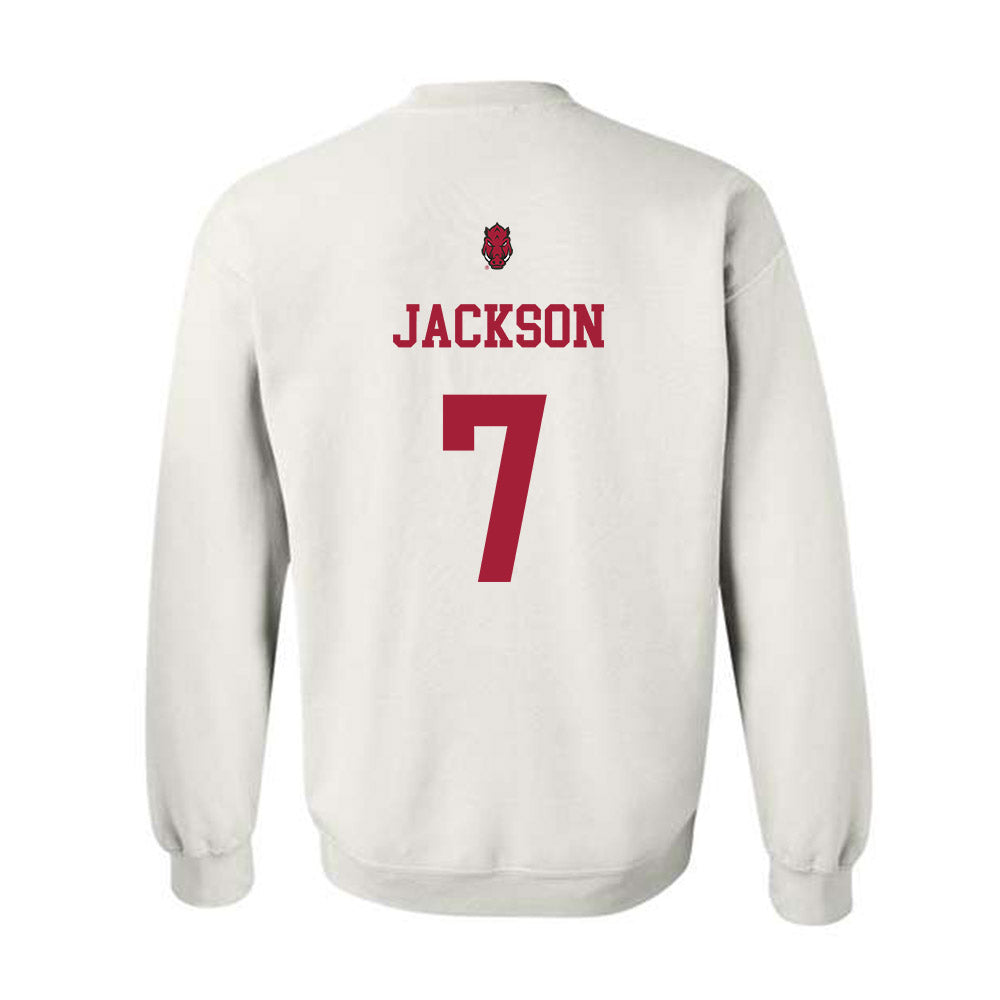 Arkansas - NCAA Football : Kenneth Jackson - Sports Shersey Crewneck Sweatshirt-1