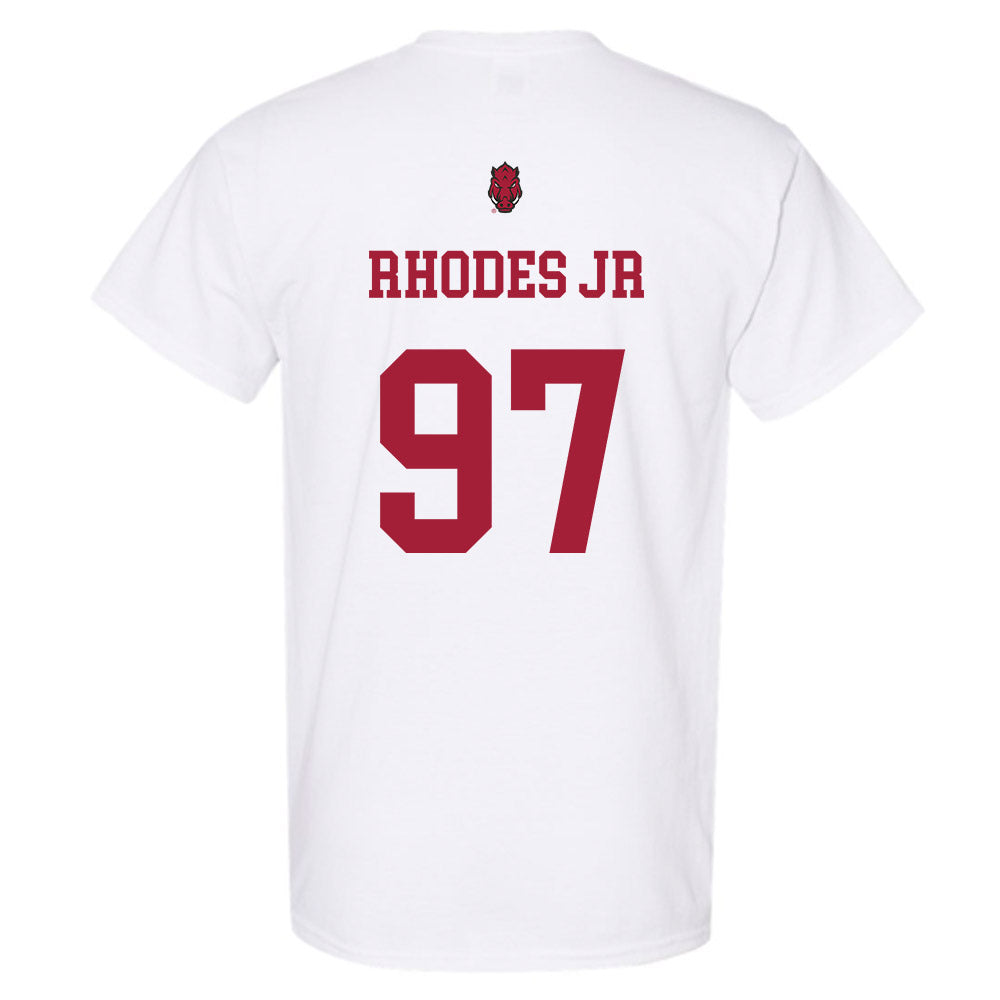 Arkansas - NCAA Football : Quincy Rhodes Jr - Sports Shersey T-Shirt-1