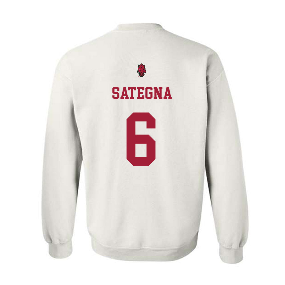 Arkansas - NCAA Football : Isaiah Sategna - Sports Shersey Crewneck Sweatshirt