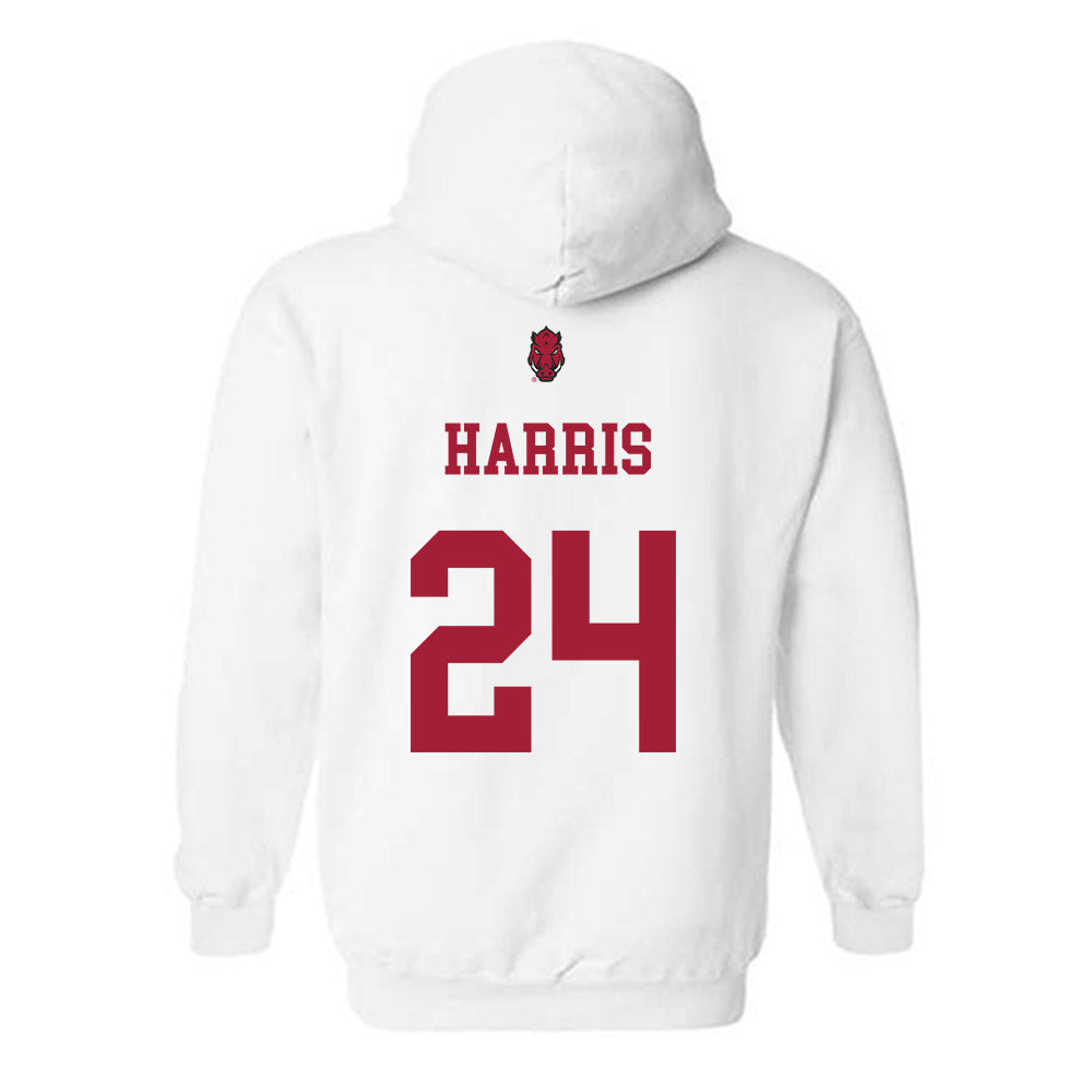 Arkansas - NCAA Football : Andrew Harris - Sports Shersey Hooded Sweatshirt-1