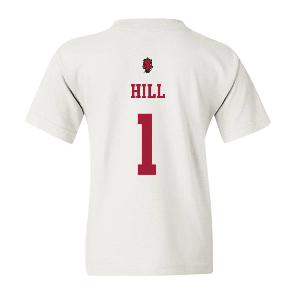 Arkansas - NCAA Football : Rodney Hill - Sports Shersey Youth T-Shirt-1