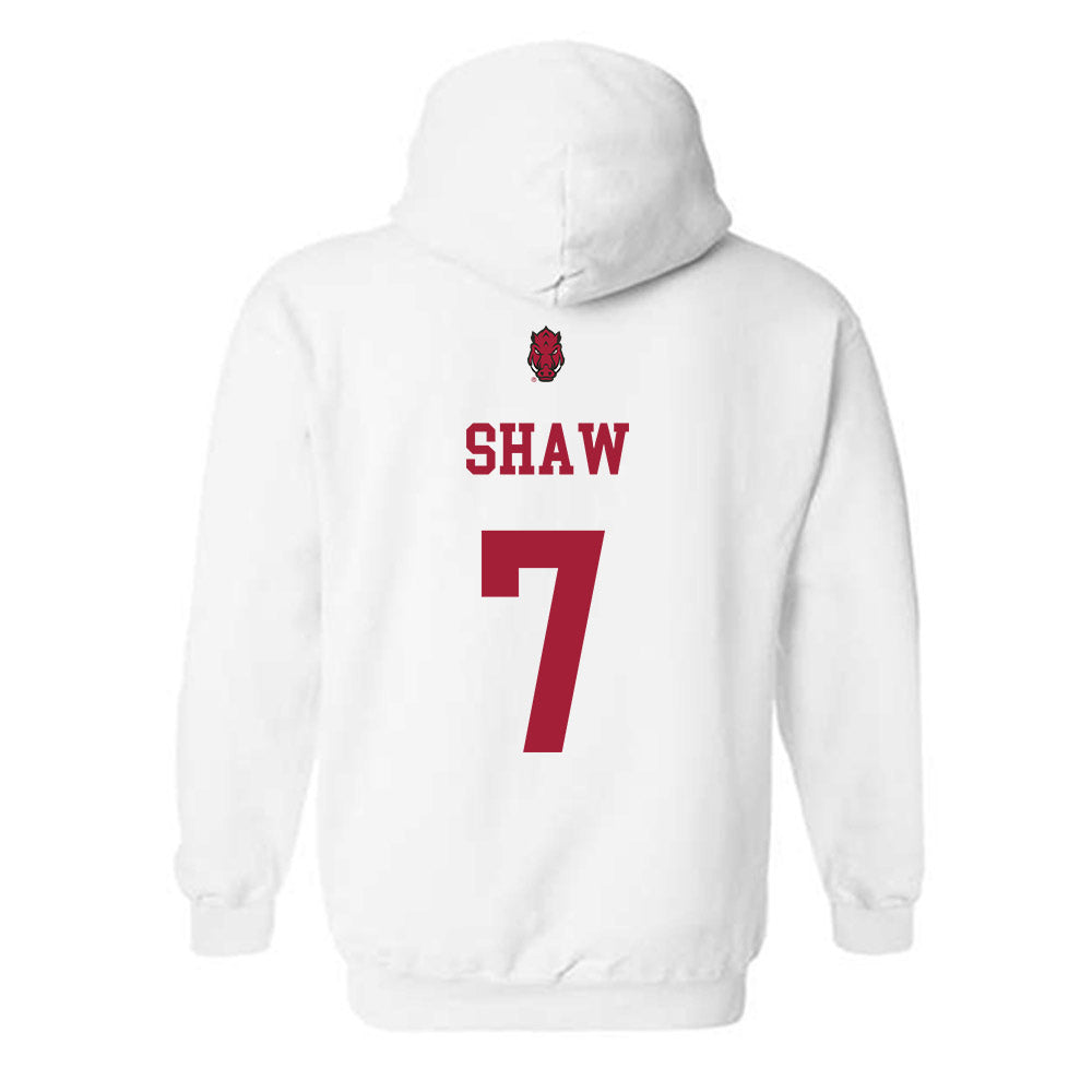 Arkansas - NCAA Football : Bradley Shaw - Sports Shersey Hooded Sweatshirt-1