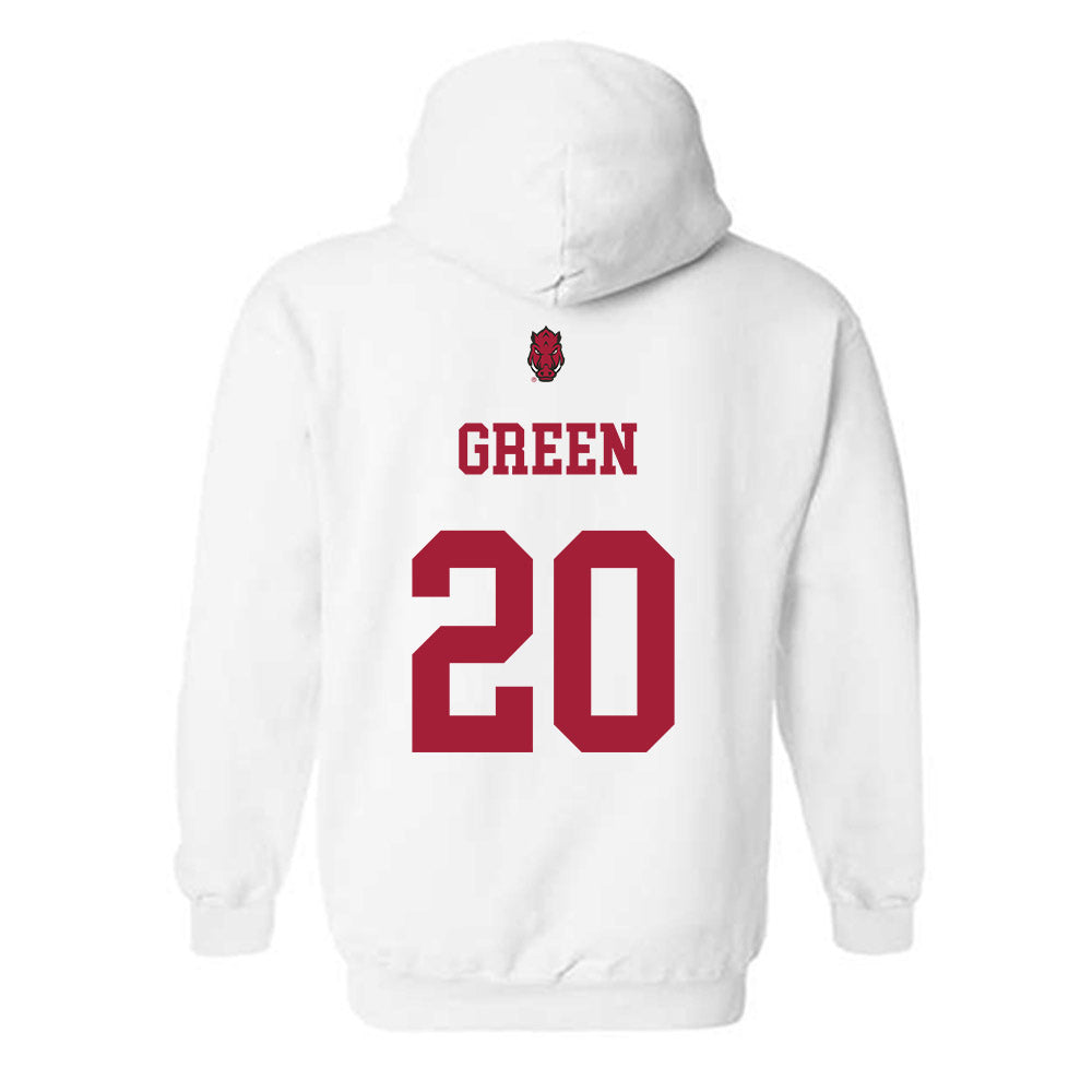 Arkansas - NCAA Football : AJ Green - Sports Shersey Hooded Sweatshirt-1
