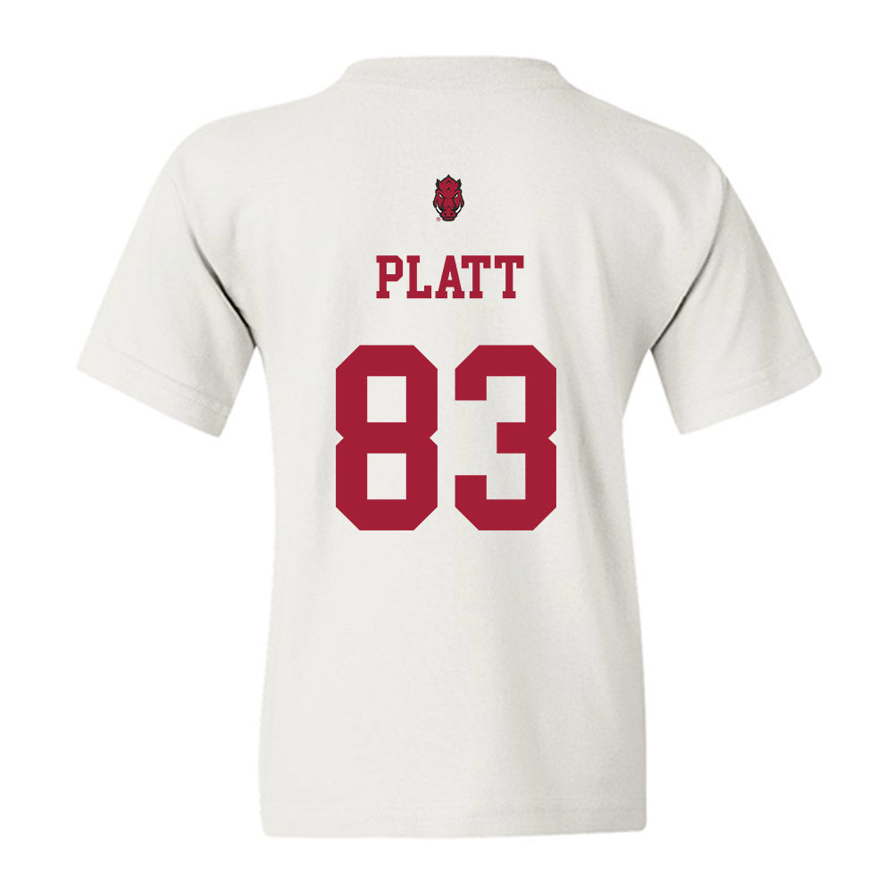 Arkansas - NCAA Football : Jaden Platt - Sports Shersey Youth T-Shirt-1