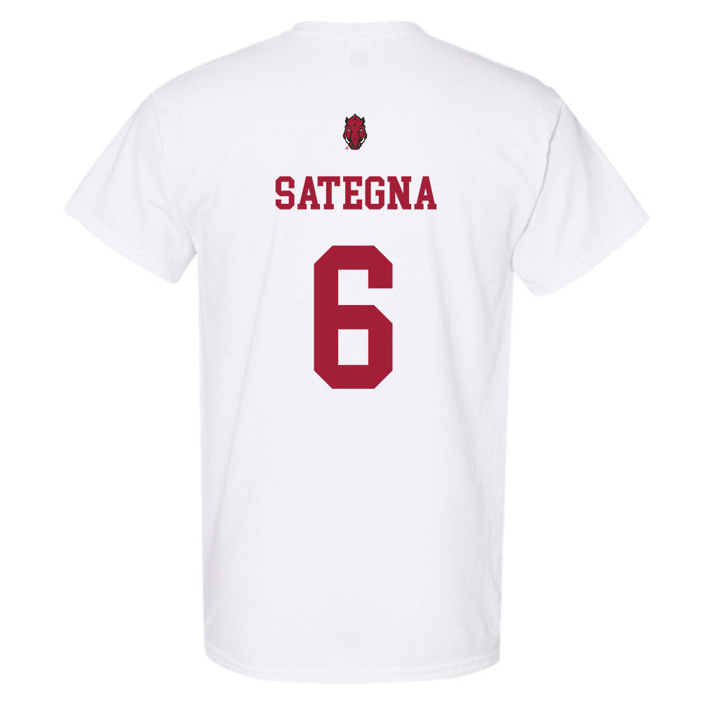 Arkansas - NCAA Football : Isaiah Sategna - Sports Shersey T-Shirt