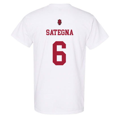 Arkansas - NCAA Football : Isaiah Sategna - Sports Shersey T-Shirt