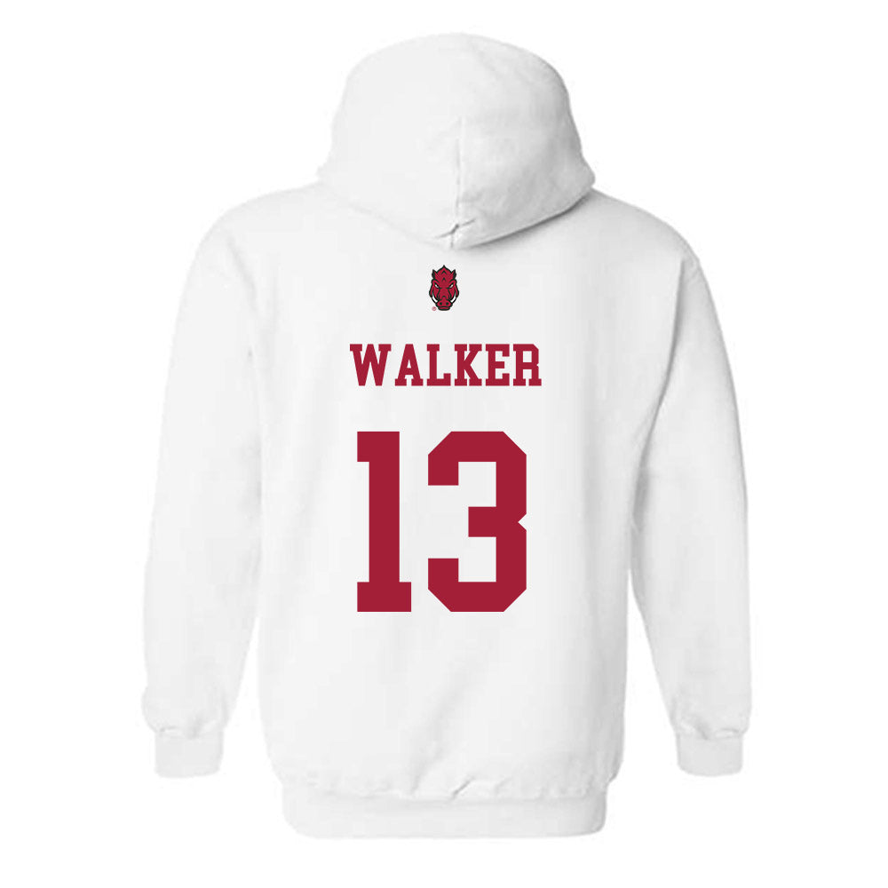 Arkansas - NCAA Football : Kani Walker - Sports Shersey Hooded Sweatshirt-1