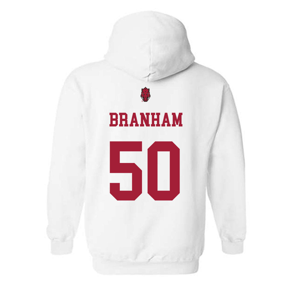 Arkansas - NCAA Football : Kobe Branham - Sports Shersey Hooded Sweatshirt