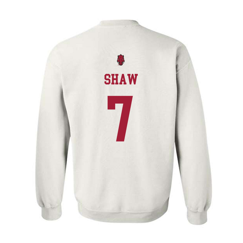 Arkansas - NCAA Football : Bradley Shaw - Sports Shersey Crewneck Sweatshirt-1