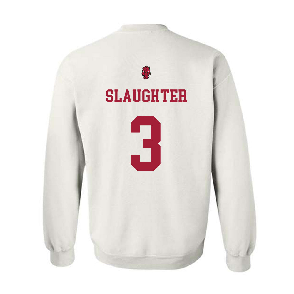 Arkansas - NCAA Football : Doneiko Slaughter - Sports Shersey Crewneck Sweatshirt