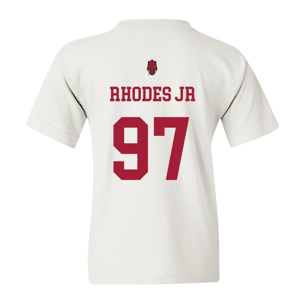 Arkansas - NCAA Football : Quincy Rhodes Jr - Sports Shersey Youth T-Shirt-1