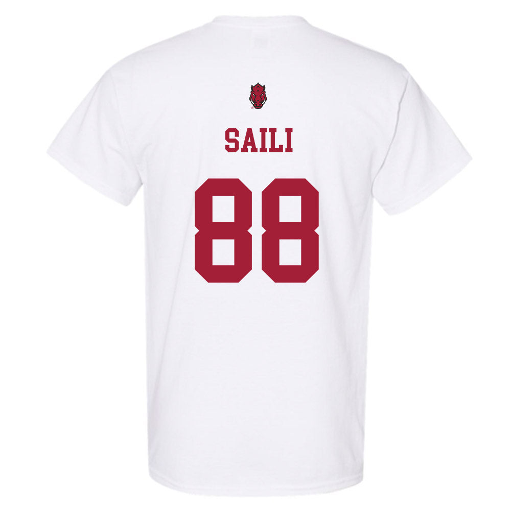 Arkansas - NCAA Football : Danny Saili - Sports Shersey T-Shirt-1