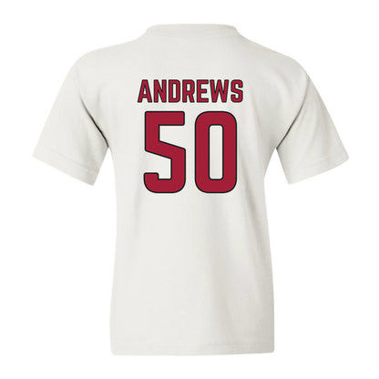 Arkansas - NCAA Baseball : Tag Andrews - Sports Shersey Youth T-Shirt