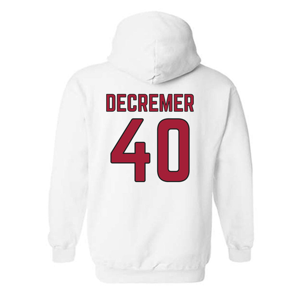 Arkansas - NCAA Baseball : James DeCremer - Sports Shersey Hooded Sweatshirt-1