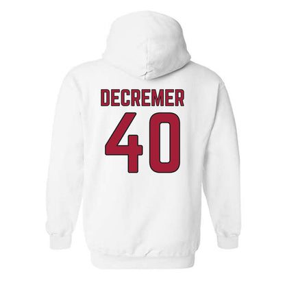 Arkansas - NCAA Baseball : James DeCremer - Sports Shersey Hooded Sweatshirt-1