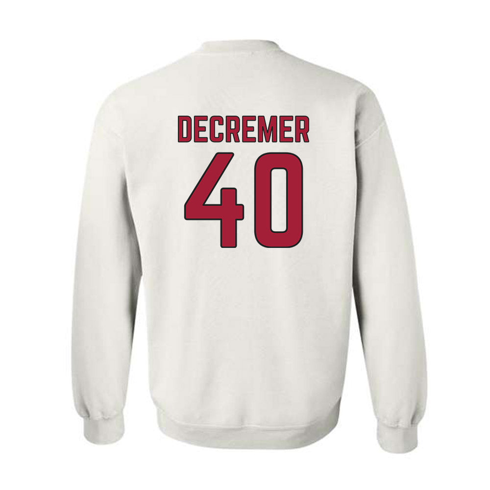 Arkansas - NCAA Baseball : James DeCremer - Sports Shersey Crewneck Sweatshirt-1