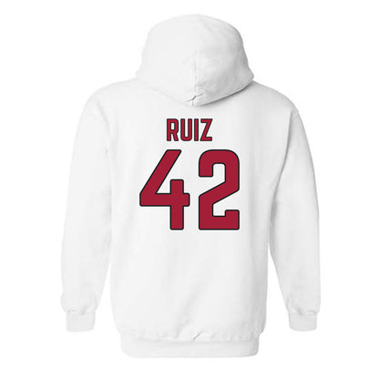 Arkansas - NCAA Baseball : Damian Ruiz - Sports Shersey Hooded Sweatshirt-1