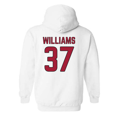 Arkansas - NCAA Baseball : Luke Williams - Sports Shersey Hooded Sweatshirt