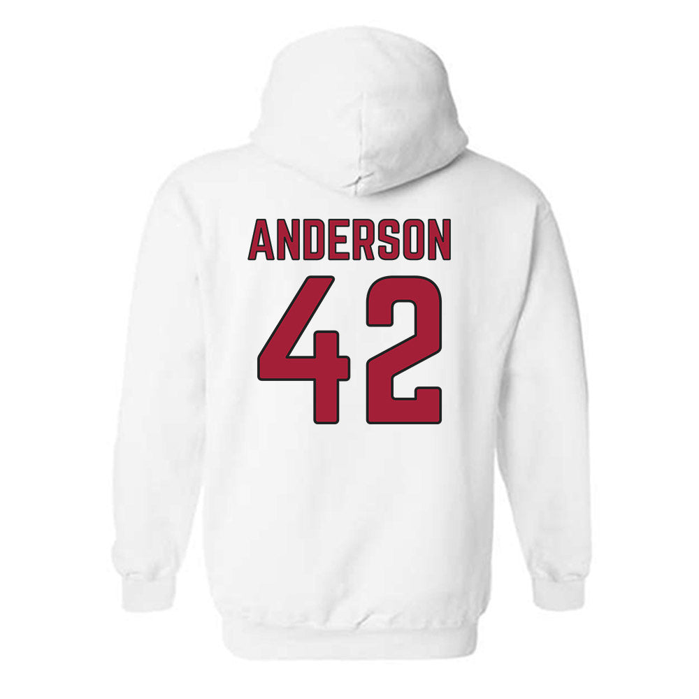 Arkansas - NCAA Baseball : Michael Anderson - Sports Shersey Hooded Sweatshirt-1