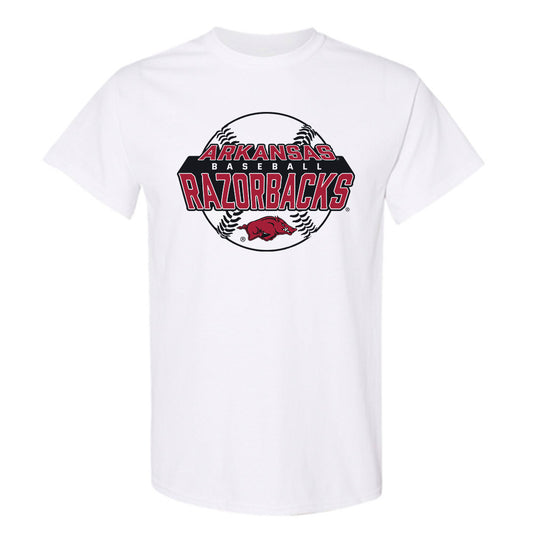 Arkansas - NCAA Baseball : Steele Eaves - Sports Shersey T-Shirt-0