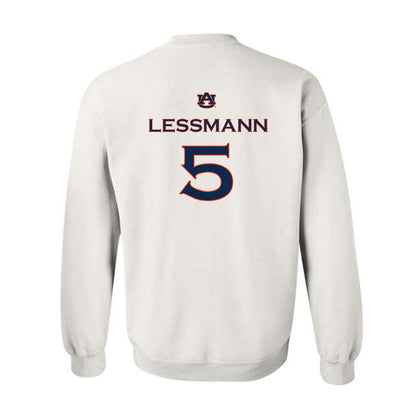 Auburn - NCAA Softball : georgia lessmann - Replica Shersey Crewneck Sweatshirt-1