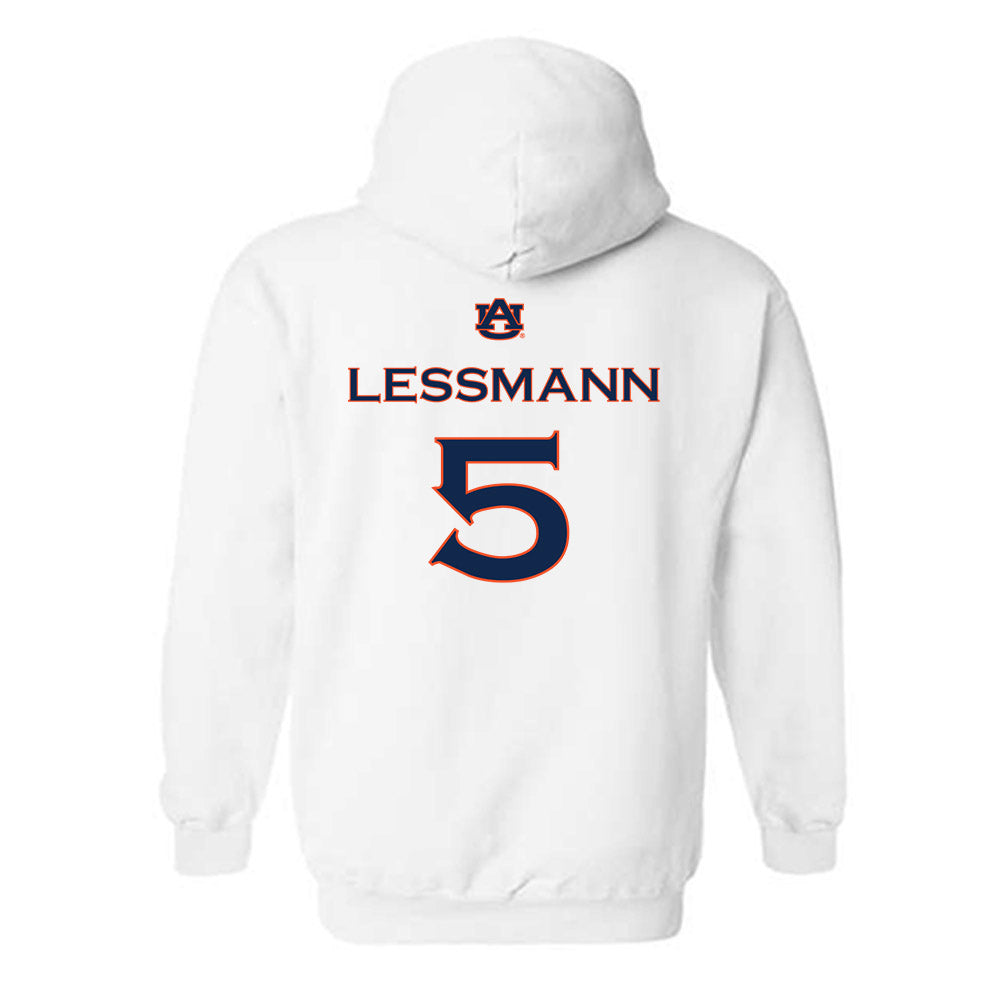 Auburn - NCAA Softball : georgia lessmann - Replica Shersey Hooded Sweatshirt-1