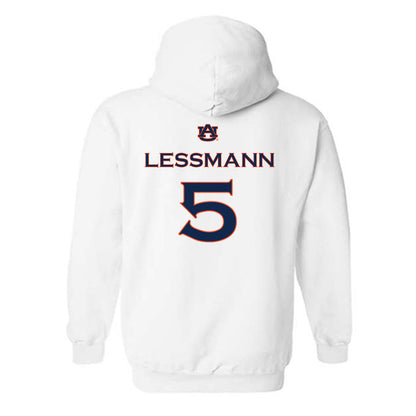 Auburn - NCAA Softball : georgia lessmann - Replica Shersey Hooded Sweatshirt-1