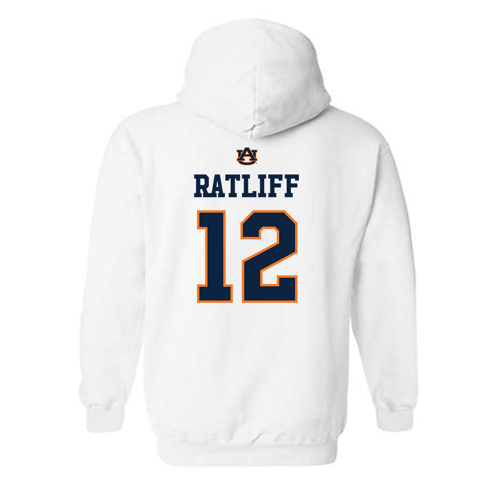 Auburn - NCAA Softball : Ava Ratliff - Sports Shersey Hooded Sweatshirt-1